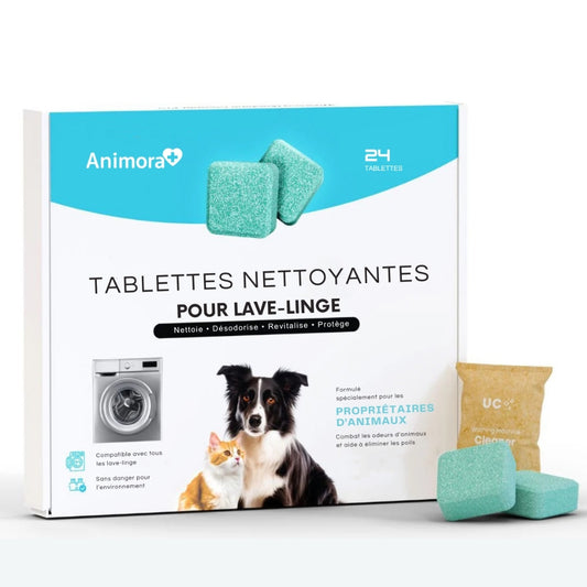 Tablettes Nettoyantes Anti-Poils pour Lave-linge